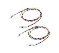 2pcs Eyeglass Chains Handmade Colorful Beads Sunglasses Retainer Neck Strap Cord Eyewear Lanyard