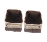 2Pcs Fabric Storage Bins Cloth Storage Basket Collapsible Storage Basket Dirty Clothes Laundry Basket with Handle Toys Storage Box for Home Bathroom Bedroom