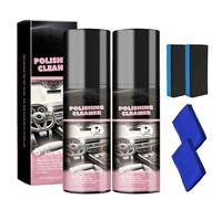 2Pcs Favourcy Car Interior Protectant Spray,Polishing Cleaner Car Interior,Interior All Purpose Cars Cleaner for Leather,Plastic and Rubber Surfaces