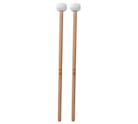 2pcs Fieltro Lana Baquetas Baquetas Martillo Fieltro Blanco Timbal Snare Drum Instrumento Musical Accesorios