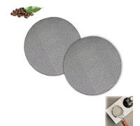 2PCS Filtro de Café de 58.5mm, 1 mm/1,7 mm de Grosor Filtro de Espresso Reutilizable Espresso Puck Screen 150μm Puck Screen de Acero Inoxidable 316 con la Máquina de Café Expreso Portafiltros de Café