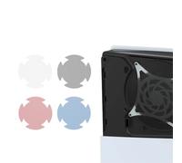 2pcs Filtro de polvo del ventilador de refrigeración Cubierta de polvo de malla para PlayStation 5 Slim de refrigeración rejillas de ventilación Cubierta de polvo Protector de polvo (Rojo)