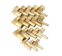 2pcs Fit Hose I.D 10mm Barbed x M14x2 Metric Male Elbow Brass Coupler Fitting SMGLRUEAT