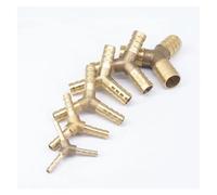 2pcs Fit Hose I.D 16mm Y Type 3 Ways Brass Coupler Connectors Fittings 1Mpa LLBOGRGGN