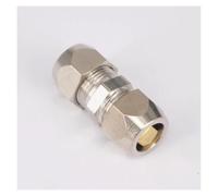 2pcs Fit Tube O/D 10mm Equal Nikel Plated Brass Ferrule Pneumatic Air Compression Fitting
