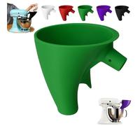 2Pcs Flour Funnel For Kitchen-Aid Mixer-5 Qt, Plastic Powder Funnel With Easy-Pour, Prevents Spills, Fits Tilt-Head 4.5-5 Qt (Ksm150) Kitchen-Aid Mixer Accessories (2Pcs-Green)