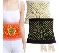 2Pcs Flouris Fiber And Wormwood Body Shaping Waist Protector, Tummy Trainer Sweat Workout Shaper, Women Waist Trainer (M(40-55kg),2PCS-A)
