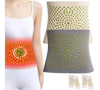 2Pcs Flouris Fiber And Wormwood Body Shaping Waist Protector, Tummy Trainer Sweat Workout Shaper, Women Waist Trainer (M(40-55kg),2PCS-C)