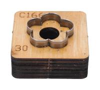 2pcs Flower Shape Leather Die, for Precise Cutting in Leather Crafting Paper Art with Xmas Tree Shaped Alloy Steel Dies Leather Die Cutter (35 mm)