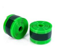 2Pcs Forro de Neumáticos de Bicicleta 3.8*0.1*230cm, Protector de Tubo Interior de Bicicleta de Montaña, Almohadilla de Forro a Prueba de Pinchazos Compatible con 700C 62,2cm/66cm/73,7cm (negro+verde)