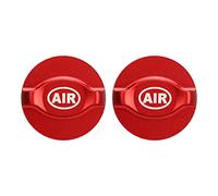 2Pcs Front Cover, Red Electroplated Aluminum y Shock Absorption Air Gas Shoulder Cover, Mountain Suspen Gas Cover with Proof for Enhanced