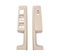 2PCS Front Rear Inner Door Handle Armrest Frame Switch Control Panel Trim 3TD867157 Compatible For Skoda Superb 2008-2013(Beige front)