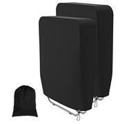 2Pcs Funda para Silla Plegable de Jardín Fundas Plegables Tumbona Tela Oxford 190T Impermeable Anti-UV con Bolsa de Almacenamiento Protección de Muebles 93x82cm