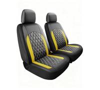 2Pcs Fundas Asientos Coche para Dacia Sandero 2007-2020 2021 2022 2023 2024 2025 2026, Cómodo Transpirable Antideslizantes Delanteros Protector Cubreasientos Accesorios,A/Yellow
