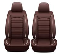 2Pcs Fundas de Asiento Delantero para Dacia Sandero Stepway 5 Places Duster 2000-2025, Confort Antideslizantes Impermeable Cuero Protector Delantero Coche Accesorios,D/Brown