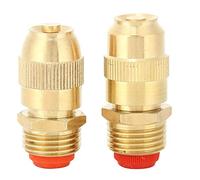 2Pcs G1/2 FNPT DN15 Copper Lawn Sprinkler Misting Water Nozzle Adjustable Cooling Sprinkling Irrigation Nozzle for Lawn Garden Industrial Use
