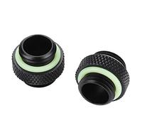2Pcs G1 / 4 Adaptador de Refrigeración de Agua de PC Roscado, 2Pcs International G1 / 4 Hilo de Refrigeración de Agua de la Computadora Conjunto de Adaptador de Ajuste de