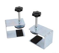 2pcs gabinete cajón instalación frontal abrazaderas ajustables carpintería herramientas de acero inoxidable para montaje de precisión