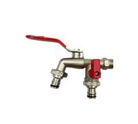 2pcs Garden Tools Brass Water Faucet 1/2" Outside & Inside Used Easy Turn On/Off Lever Handle Watering Supply Taps Ball Valve Para Jardín