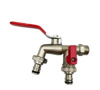2pcs Gardening Tools Zinc Alloy Faucet 1/2 Inch Internal And External Threads Lever Handle For Easy Switching Water Supply Ball Para Jardín