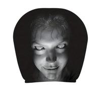 2PCS Ghost Face Car Headrest Cover,Funny Scary Face Head Rest Cover for Car | Halloween Spooky Cars Headrests Protector, Elastic Fully Wrapped Washable Polyester Seat Headrest Cover for Sedan SUVs RVs