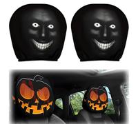2PCS Ghost Face Headrest Covers, 2026 New Ghost Face Headrest Covers，A1