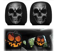 2PCS Ghost Face Headrest Covers, 2026 New Ghost Face Headrest Covers，A10
