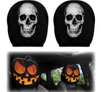2PCS Ghost Face Headrest Covers, 2026 New Ghost Face Headrest Covers，A11