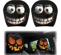 2PCS Ghost Face Headrest Covers, 2026 New Ghost Face Headrest Covers，A15