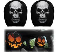 2PCS Ghost Face Headrest Covers, 2026 New Ghost Face Headrest Covers，A17