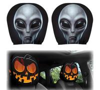 2PCS Ghost Face Headrest Covers, 2026 New Ghost Face Headrest Covers，A3