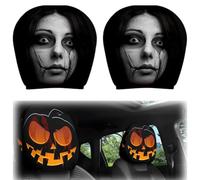 2PCS Ghost Face Headrest Covers, 2026 New Ghost Face Headrest Covers，A4