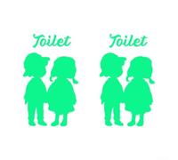 2pcs Glow in The DFor ark Toilet DecFor als WFor pegatinas a prueba de aterproof para BFor athroom con función de brillo nocturno que proporciona seguridad para y diversión para ambiFor