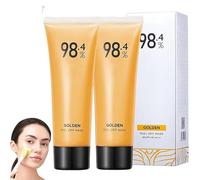 2Pcs Gold Foil Peel-Off Mask,98.4% Golden Peel Off Mask,Anti-Aging Gold Tear-Off Mask,Reduces Fine Lines And Cleans Pores