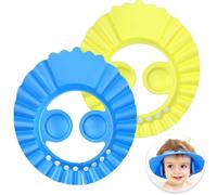 2Pcs Gorro de Ducha para Bebé, Gorro Ducha Niños, Ajustable Sombrero Ducha Bebe, Gorro Champu Bebé, Visera de Ducha para Niños, Protege Los Ojos y las Orejas para Niños & Bebés(2 Colores)