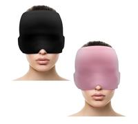 2Pcs Gorro Migraña 360º Migraña Alivio Gorro Gorro Migraña Frio Reutilizable de Compresas Frias y CalientesMascara Fría Dolor Cabeza por Tensión y Presión Sinusal