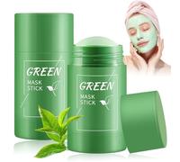 2PCS Green Stick Mask,Mascarilla en Barra de Té Verde,green tea deep cleanser mask,Máscara de Té Verde,greens masks stick puntos negros,Minimiza poros y puntos negros