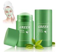 2PCS Green Stick Mask,Mascarilla en Barra de Té Verde,green tea deep cleanser mask,Máscara de Té Verde,greens masks stick puntos negros,Minimiza poros y puntos negros,Para hombres y mujeres