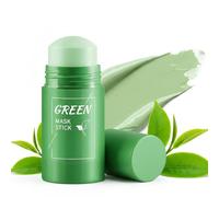 2pcs Green Stick Mask, Mascarilla en Barra de Té Verde, Limpieza Profunda y Eliminación de Puntos Negros, Mascarilla Facial Purificante, Control de Grasa e Hidratación