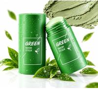 2Pcs Green Tea Mask Stick, Deep Pore Cleansing & Clay Mask Stick for Moisturising, Blackhead Remover Pore Minimising for Men and Women,80g