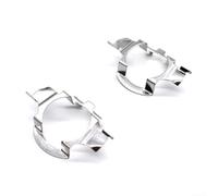 2Pcs H7 LED Headlight Bulb Base Holder Adapter Socket Retainer Clips Kit | 2-pack aluminum sockets, secure LED fit, prevents bulb loosening, direct -in, silver finish