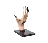 2PCS Halloween Witch and Ghost Book Shelf Decoration Resin Crafts-Witch Hand Resin Creative Books DVDs CDs Halloween Home Party (left and right hands)