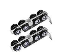2PCS Hardware Slide Doors Pulley Sliding Hanging Rail Wheel Small Size For One Door 30 * 30