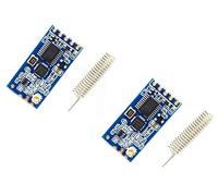 2pcs HC-12 SI4438/4463 módulo inalámbrico de larga distancia 433M módulo de puerto serie inalámbrico interfaz UART 1000M distancia de transmisión