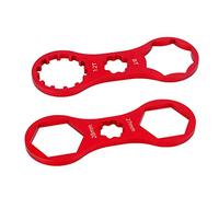 2pcs herramientas de reparación de horquilla delantera bicicleta SR Suntour XCR/XCM/XCT/RST MTB tapa delantera quitar instalar llave inglesa bicicleta doble cabeza bicicleta montaña reparación