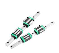 2Pcs HGR20 HGR15 100mm 300mm To 1500mm Square Linear Guide Rail +4pc HGH15CA HGW15CC HGH20CA HGW20CC flang CNC Router Engraving(300mm)