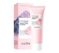 2pcs Himalayan Pink Salt Facial Cleanser Deep Cleansing Moisturizing Face Wash Foam Cleanser Face Cleansing Skin Care