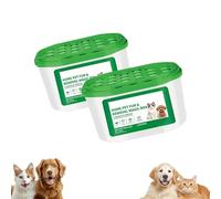 2PCS Home Pet Fur Odor Removal Box, Pet Odor Absorber for Cat & Dog, Air Freshener for Home, Litter Box Deodorizer, Hair & Dust Absorber, Long Lasting Odor Control (2pcs)