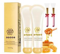 2pcs Honey Tearing Mask,Honey Tearing Masks For Blackheads,Peel Mask Dead Skin Clean Pores Shrink,Hydrating, Moisturizing And Brighting,For All Skin Types