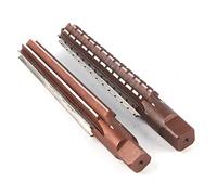 2pcs HSS MT3 Taper Fine/Rough Reamer Cutter Tool Conjunto de Herramientas Rectas para Procesamiento de Moho